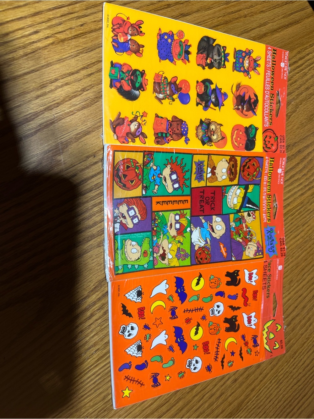 American Greetings Halloween Sticker Sheets - Orange, Yellow, Black